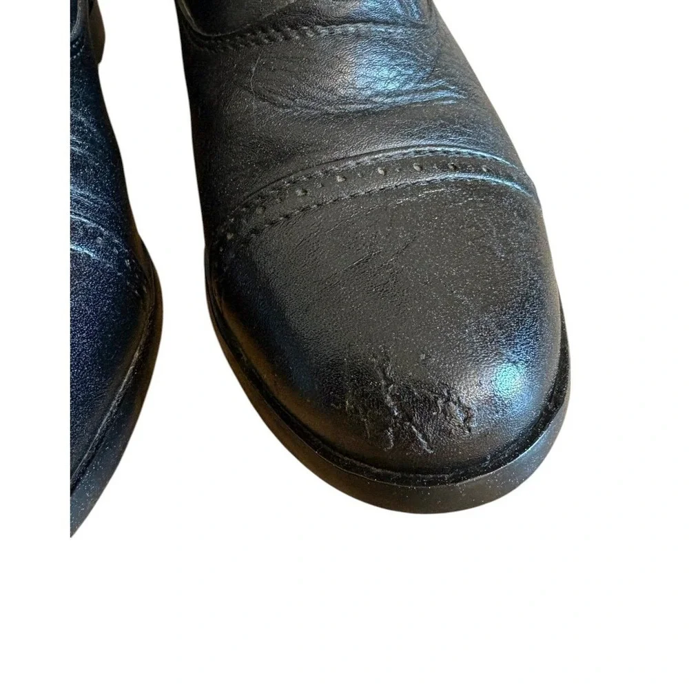 Ariat Heritage IV Zip Paddock Boots Black Leather Equestrian Cap Toe Womens 6B - Picture 6 of 10